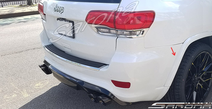 Custom Jeep Grand Cherokee  SUV/SAV/Crossover Rear Bumper (2011 - 2021) - $890.00 (Part #JP-011-RB)